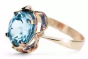 Aquamarine Original Vintage 14K Rose Gold Ring Vintage style vrc206r